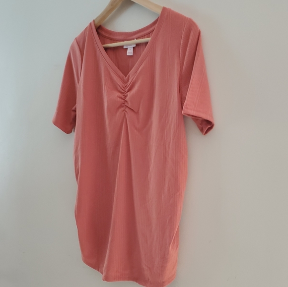 Maternity elbow sleeve v-neck - Picture 2 of 4